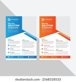 Business marketing agency flyer template