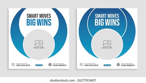 business marketing banner for social media post template