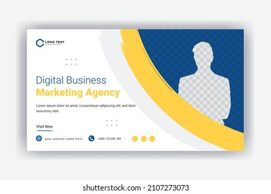 Business marketing conference webinar template