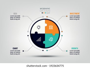 Business or marketing diagram infographic template.