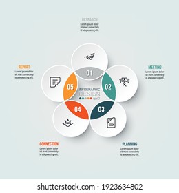 Business or marketing diagram infographic template.