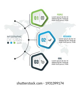 Business or marketing diagram infographic template.