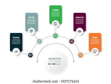 Business or marketing diagram infographic template.