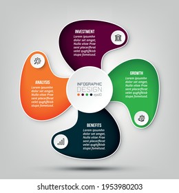 Business or marketing diagram infographic template.