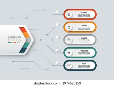Business or marketing diagram infographic template.
