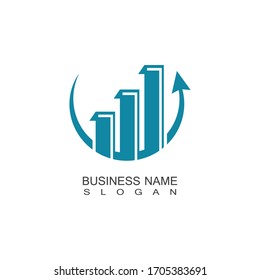 Business Marketing and finance idea logo concept template design