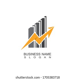 Business Marketing and finance idea logo concept template design