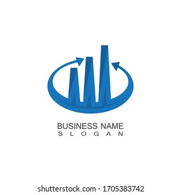 Business Marketing and finance idea logo concept template design