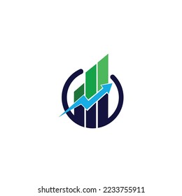 business marketing and finance idea logo