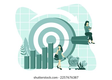 Business Marketing Flat Design Illustration