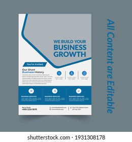 Business marketing flyer modern abstract professional design