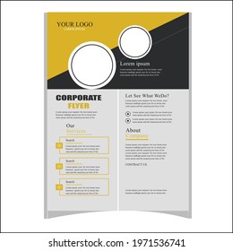 Business marketing flyer modern abstract professional design.A4 size flyer template