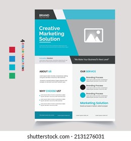 Business Marketing Flyer Modern Abstract Professional Design
