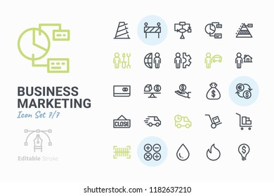 Business Marketing Icon Set 7
