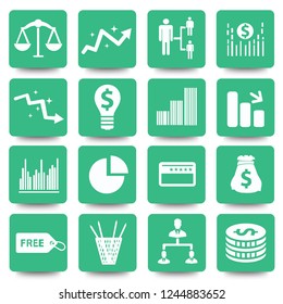 Business and marketing icon set vector design