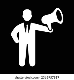 Business marketing icon white Vector design