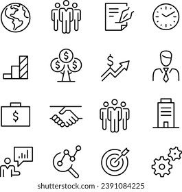 Business and Marketing Icons vector design