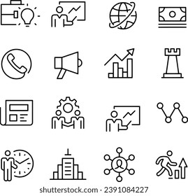 Business and Marketing Icons vector design