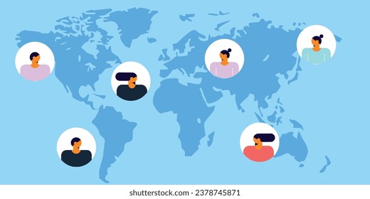 Business Marketing illustrations. Collection of scenes with men and women taking part in business activities. Team man and woman talk, discussion together. Vector modern flat illustration.