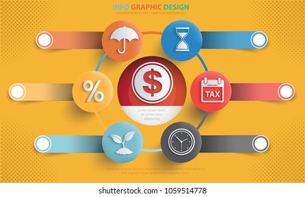 Business and marketing info graphic vector design