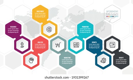 Business or marketing infographic template.