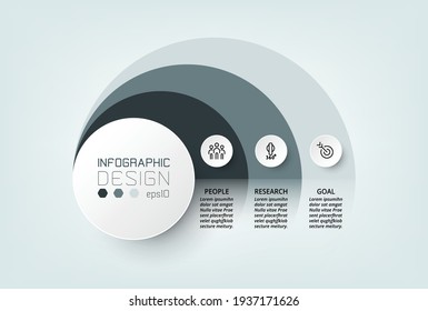 Business or marketing infographic template.