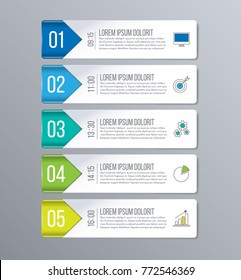 Business and marketing infographics. Creative concept with options, steps or processes