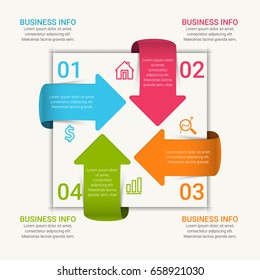 Business Marketing Infographics Template.