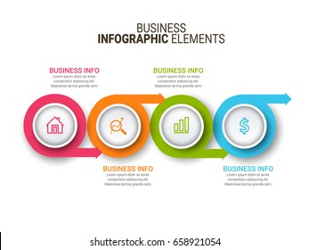 Business Marketing Infographics Template.