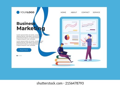 business marketing landing page website
