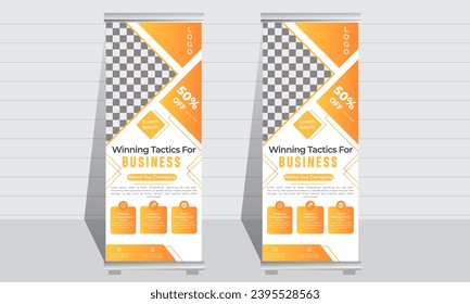 Business Marketing rollup banner design,  Digital Marketing Agency rollup banner design.
