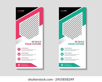Business Marketing rollup banner design, corporate Business rollup banner Template Design. Digital Marketing Agency rollup banner design.