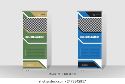 Business marketing rollup banner design and corporate and real estate business rollup banner template design. Digital Marketing Agency rollup banner design.