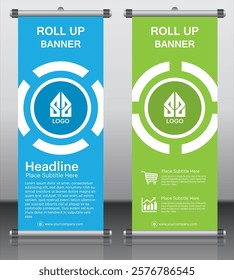 Business Marketing rollup banner design, corporate Business rollup banner Template Design. Digital Marketing Agency rollup banner design.