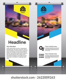Business Marketing rollup banner design, corporate Business rollup banner Template Design. Digital Marketing Agency rollup banner design.