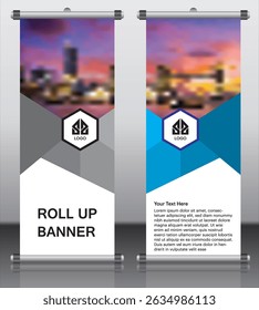 Business Marketing rollup banner design, corporate Business rollup banner Template Design. Digital Marketing Agency rollup banner design.
