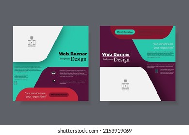 Business marketing social banner post design square template for internet website and social media post.