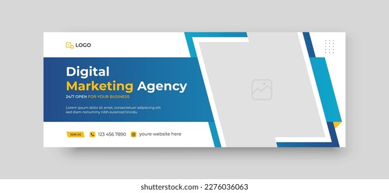 Business marketing social media cover template professional banner design.