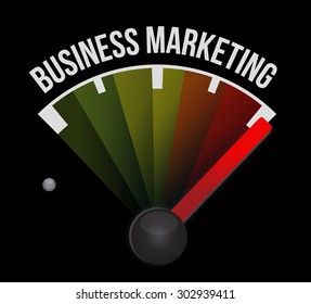 Business Marketing speedometer sign concept illustration design graphic