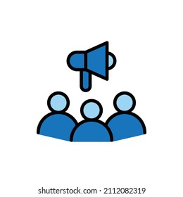 Business marketing team icon vector