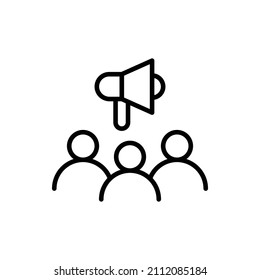 Business marketing team icon vector
