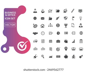 Business And Marketing Vector Icon Set