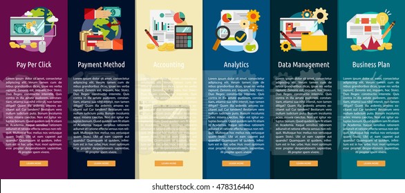 Business and Marketing Vertical Banner Concept