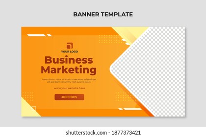 Business marketing web banner template