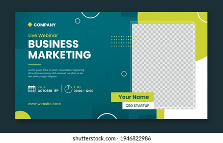 Business Marketing Webinar Banner Template