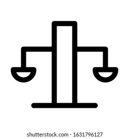 business math scale icon vector
