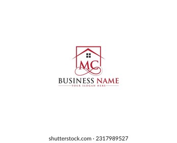 Business MC Real Estate Logo Symbol