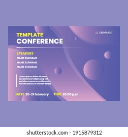 Business Media conference abstract webinar flyer