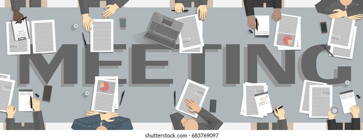 A business meeting