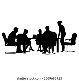 business meeting all member or business deal.